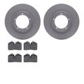 Dynamic Friction Co 4502-02034, Geospec Rotors with 5000 Advanced Brake Pads, Silver 4502-02034